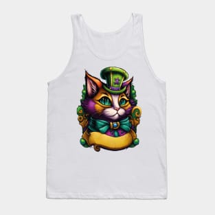 Cat Mardi Gras Tank Top